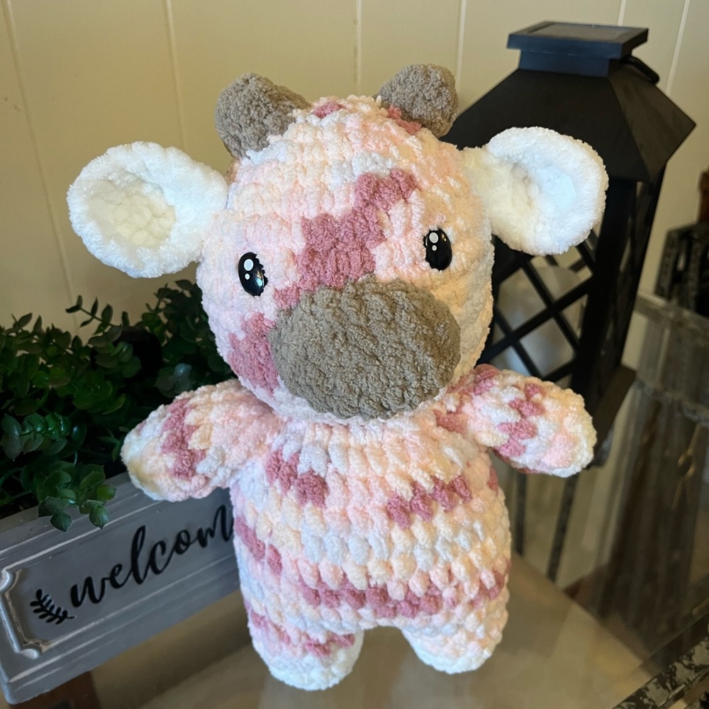 Super Soft Crochet Plush Cow Amigurumi